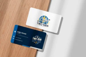 Two Men Business Card two men business card