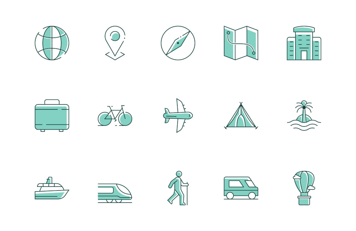 Travel App Icon Design 1 Travel Application Icon Design